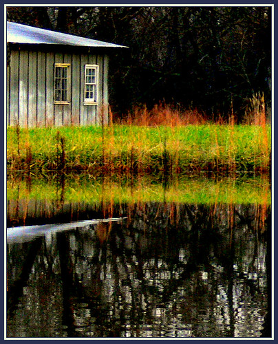 reflections landscape countryside pond