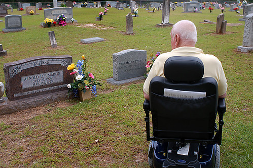 louisiana wheelchair cemetary elder aged