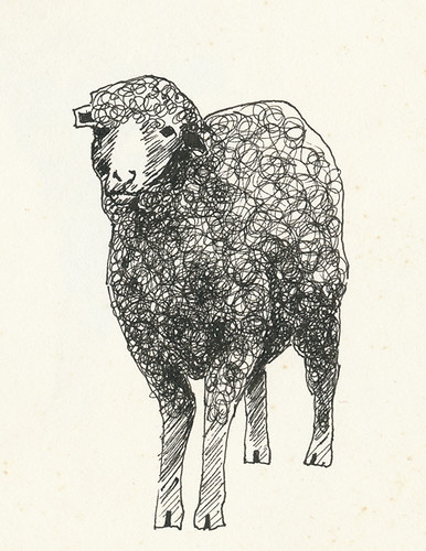 Sheep drawing - pen and ink | Flickr - Photo Sharing!