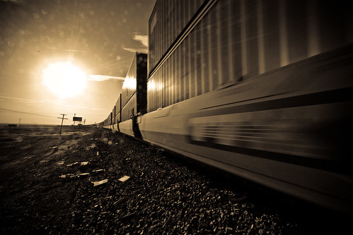 california sunset usa sun motion sepia train twilight tracks fast rail saltonsea salton