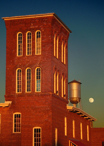 sunset sky moon building brick watertower fullmoon warehouse moonrise prizery 400asaaward