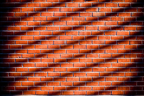 shadow red brick lines wall johanklovsjö