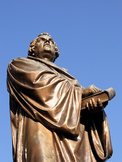 Luther statue at Concordia Seminary, St. Louis.