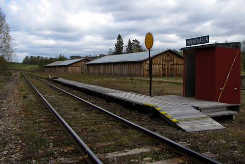 station sweden may 2008 jämtland hållplats inlandsbanan norderåsen