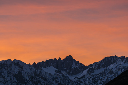 alabamahills california clouds copyrighted granite mount mountains orange pink sierra sierranevada snow sunset tallest whitney