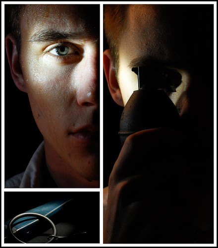 portrait black night self pin flashlight grenade slefportrait d40 50mm18d
