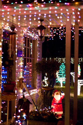 christmas xmas colors night lights exterior florida nikond70s melrose holidaydecorations 2007