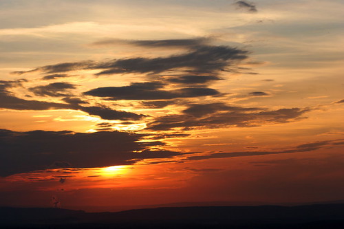 sunset sky france clouds provence