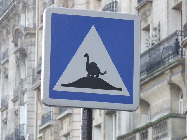 strange road signage