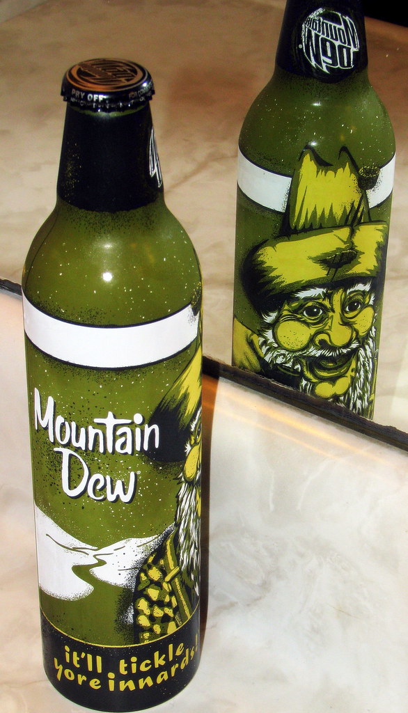 Mountain Dew new retro hillbilly design