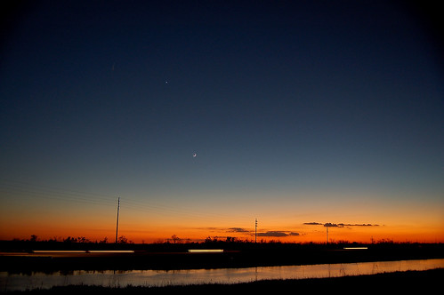 sunset moon night florida everglades keylargodiverflickrcom notovideos