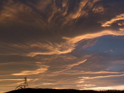 sunset sky clouds scotland aberdeenshire