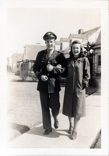 Gladys with soldier