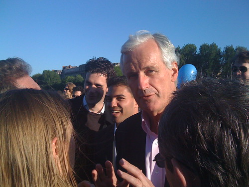 Michel Barnier au pont des Arts