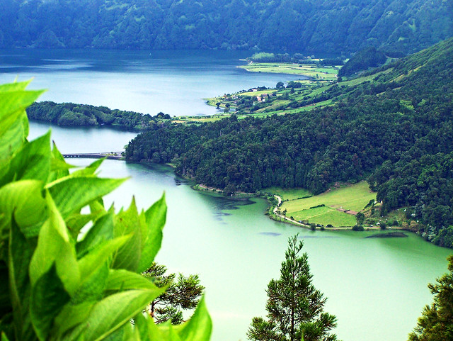 Lagoa Sete Cidades lago más impresionante Islas Azores - Lago verde y lago azul