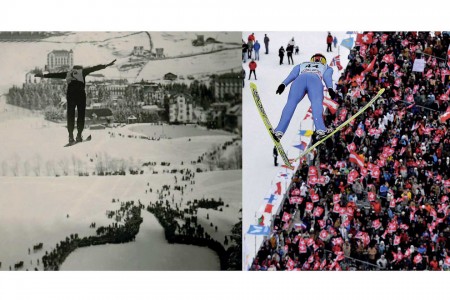 Největší přírodní lyžařský můstek světa aneb příběh skoků na lyžích v Engelbergu