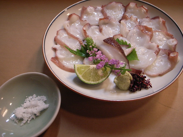 蛸刺し Sashimi of Octopus