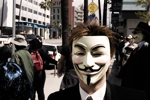 Anonymous Hollywood Scientology protest