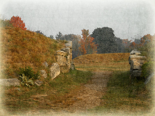 autumn fall texture stone fort path connecticut groton earthworks stoneworks fortgriswold grotonheights fortgriswoldstatepark courtnayjaniak