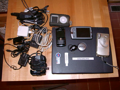 Electronics to bring on the road.
