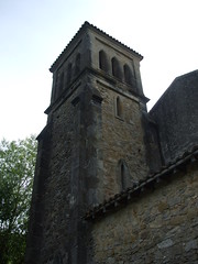 Clocher de l'église d'Aigues-Juntes