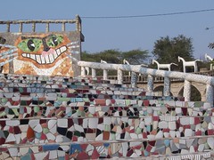 Rock Garden: Outdoor auditorium with mosaics made from discarded porcelain