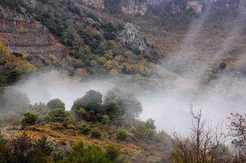 fog landscapes spain flickr navarra