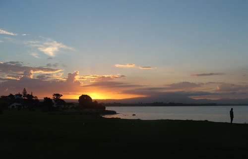 sunset newzealand night person estuary aotearoa tauranga matua