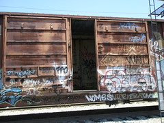 Abandoned boxcar