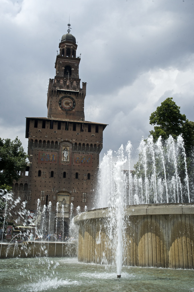 Fountain Outside Castello Sforzesco
