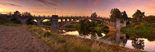 bridge sunset panorama water grass river sweden å bro hdr västerbron arboga gräs hdrpanorama