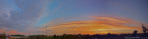 morning summer autostitch panorama reflection clouds sunrise july panoramic kansas 2009 olathe beforesunrise 119thstreet hyvee johnsoncounty photomergepanorama dsch50 ridgeviewrd pse7 adobephotoshopelements7