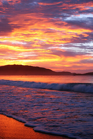 sunset sea beach sanya hainan