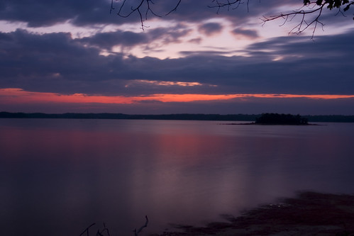 sunset reflection water clouds canon10d southernsunset lakelanier sigma1224
