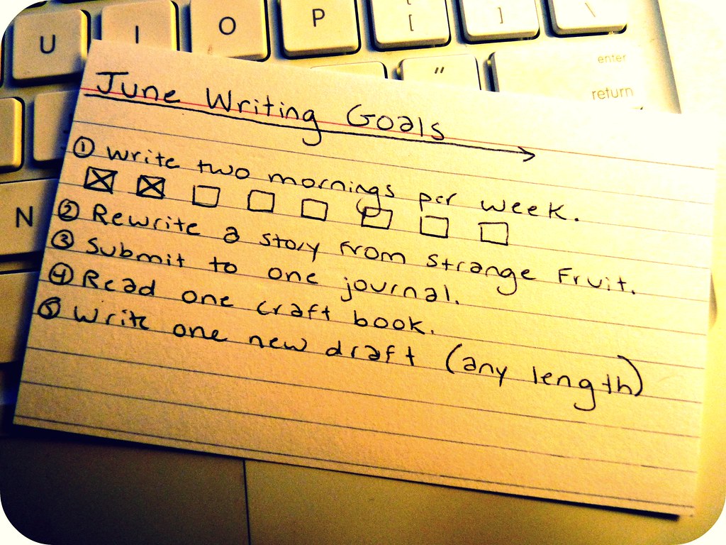 june writing goals