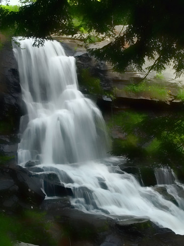 photoshop waterfall pennsylvania olympus waterfalls carbondale photoart topaz cs3 e510 1442 topazadjust3 nmpemulation
