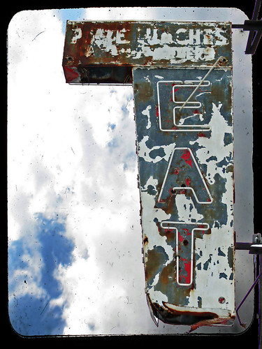 blue red sky abandoned broken up sign clouds photoshop october midwest closed neon view decay michigan diner panasonic eat faded elements frame layer change weathered fading flint 2009 dilapidated modify 517 dmcfz30 ttv martinlutherkingjrblvd ilikehowthesignisboltedontotheframe