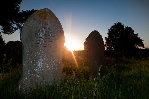sunset church graveyard