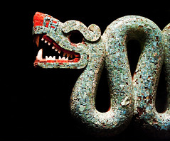 Aztec double-headed serpent (detail)
