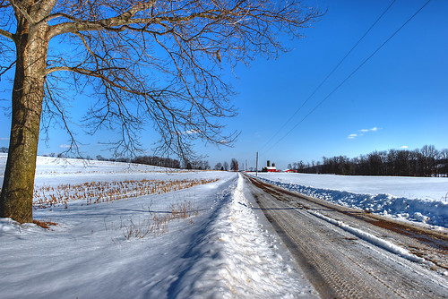 winter ohio rural landscape geotagged nikon raw nef country dirtroad hdr photomatixpro d3s clintonohio nikkor1424f28 summitcountyohio nikongp1 pse8