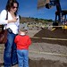 lori and noa checking out a backhoe    MG 3803