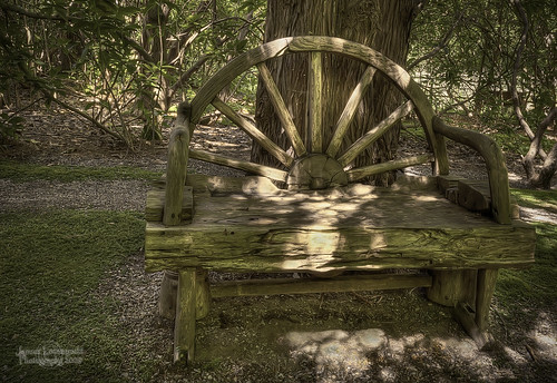 park old wheel garden bench wagon geotagged hill story darts hdr janusz leszczynski dartshill geo:lat=49031763 geo:lon=12275445 000554