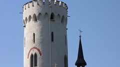 Castle Lichtenstein, Germany - landmark and  landscape around - Burg Lichtenstein bei Reutlingen / Honau