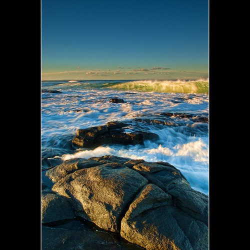 ocean sunset sea beach geotagged rocks waves tide foam splash swell shoalhaven bawley djgr geo:lat=35518124 geo:lon=150401019