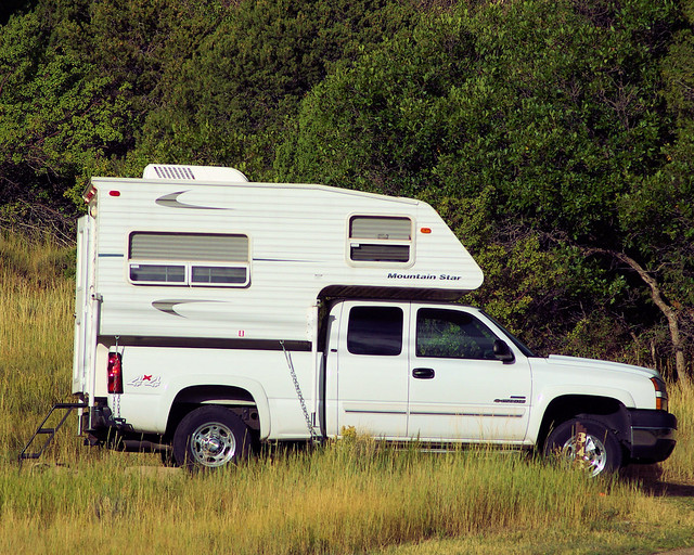 Mountain Star truck camper, Morefield Campground, Mesa Verde National Park, Colorado, September 15, 2009