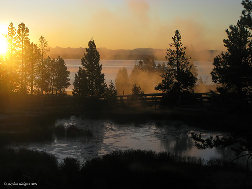 sunrise scenic vista yellowstone nationalparks geysers