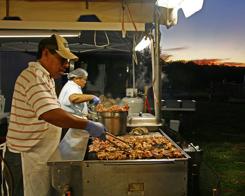 sunset food cooking night evening durham connecticut agriculturalfair vendors durhamfair