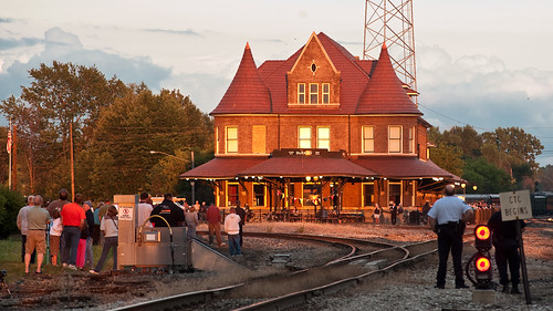 railroad sunset station mi cn passenger durand gtw