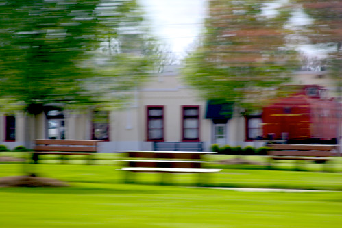 street motion blur building tree bench landscape fx