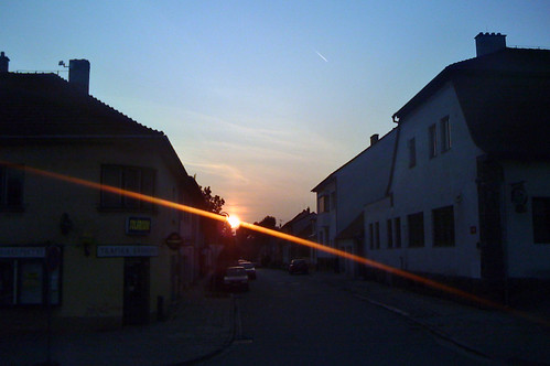 street sunset sun iphone ulice zapad slunce ajfoun
